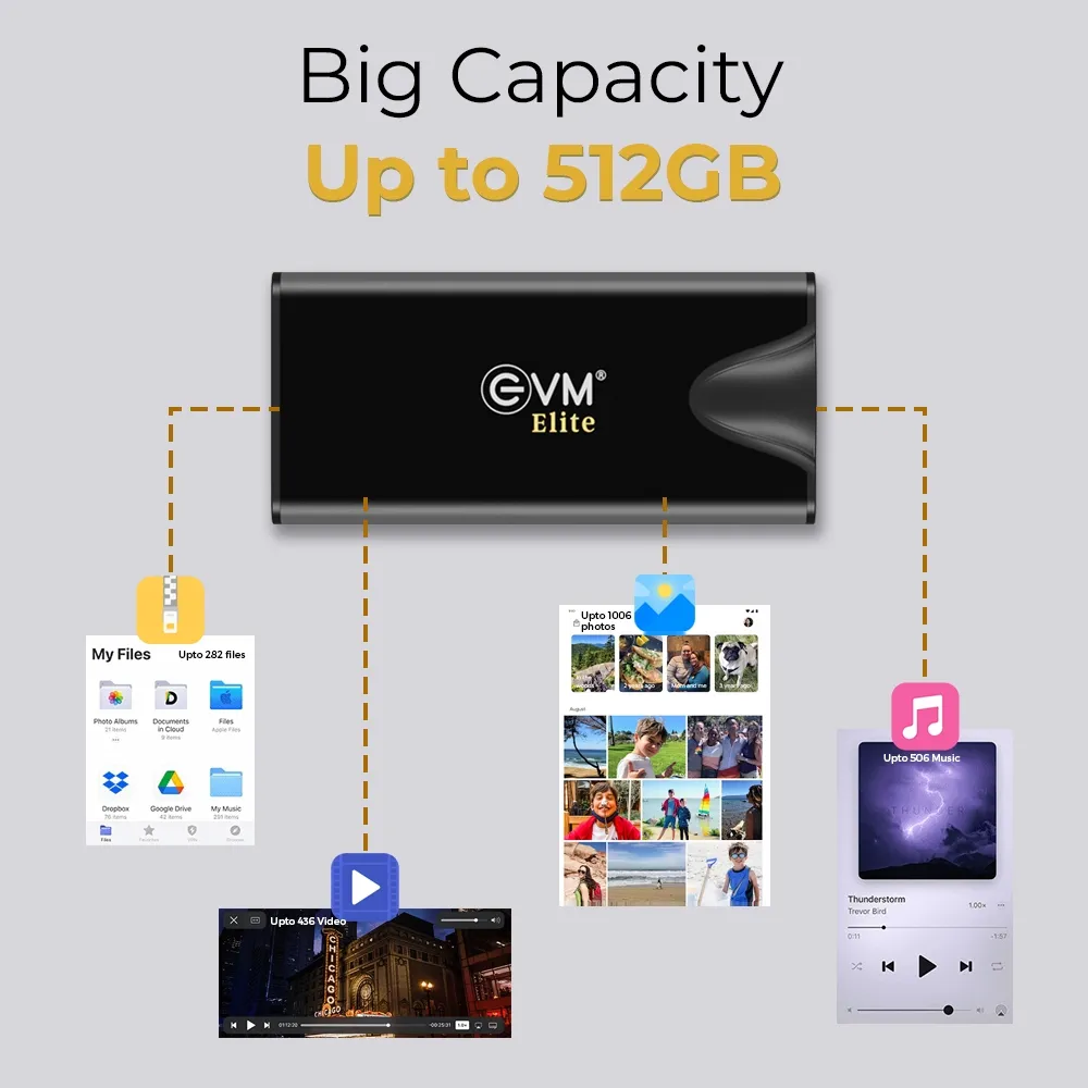 EVM Elite External SSD 512GB EnSave Pro Type-C view 5